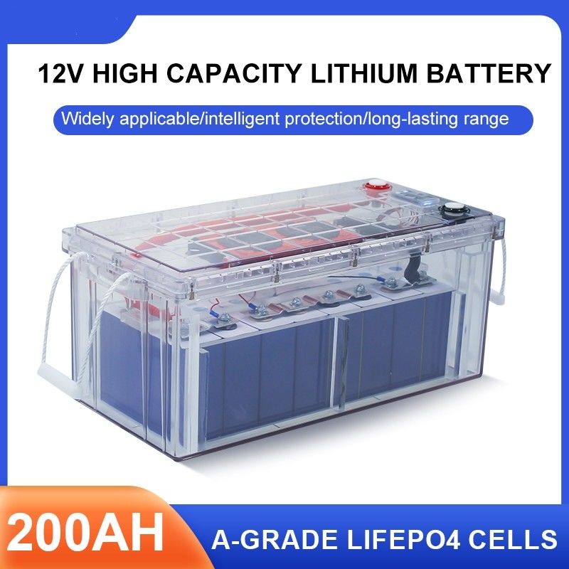 Gorąca sprzedaż 25,6V Akumulator do samochodu kempingowego Akumulator LiFePO4 Akku 12V 24V 100Ah 200Ah Litium Phosphate Batt